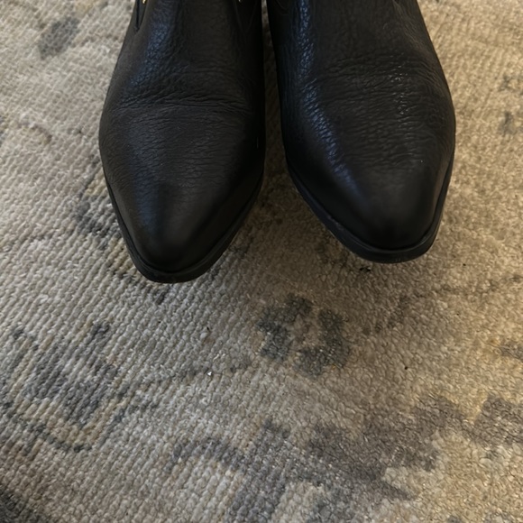 Chloe black gold studded Drew Chelsea boots booties 37.5 - Picture 7 of 8